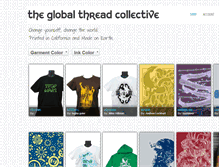 Tablet Screenshot of globalthreadcollective.com